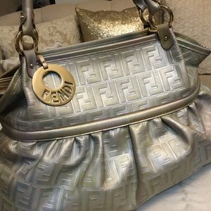 Iridescent Fendi carryall